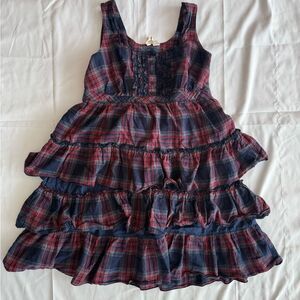 Red Camel Girl’s Plaid Sleeveless Dress